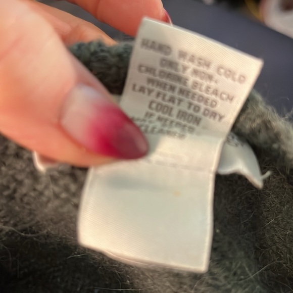 Soft Surroundings Cardigan Sweater Alpaca Blend Beaded Detail Green Size Small - Picture 9 of 9